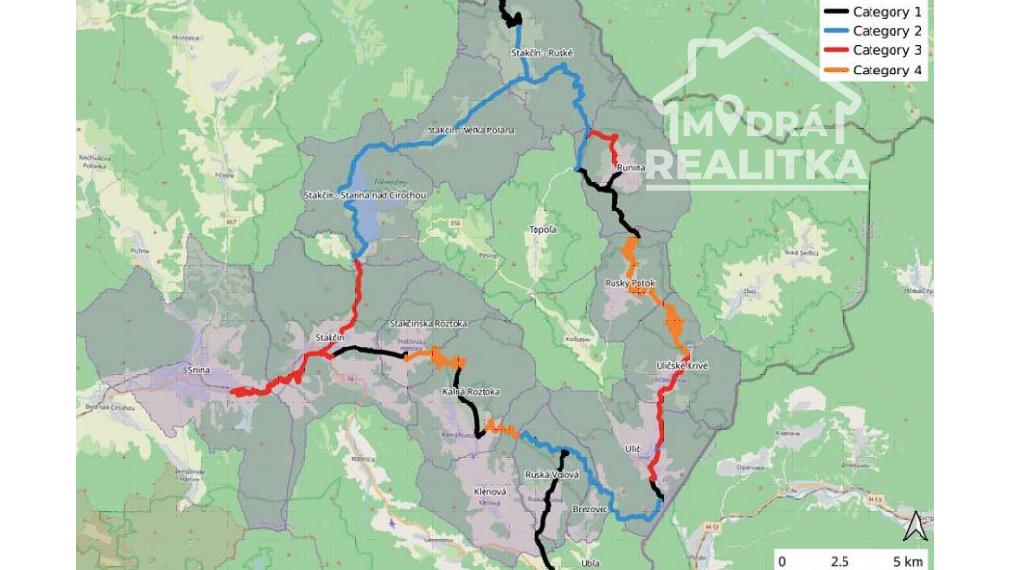 Rozľahlý rekreačný pozemok v NP Poloniny