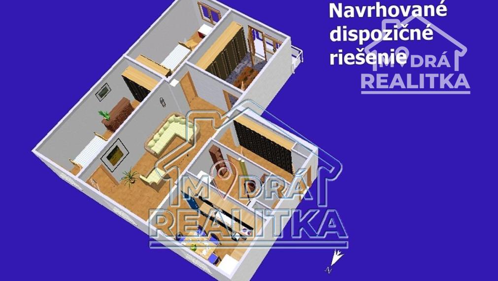 Predané - 4 izbový slnečný byt na Sídlisku IIA