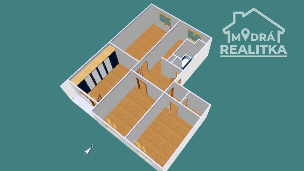 4-izbový byt, 100 m², loggia, Snina – Kukučínova ulica