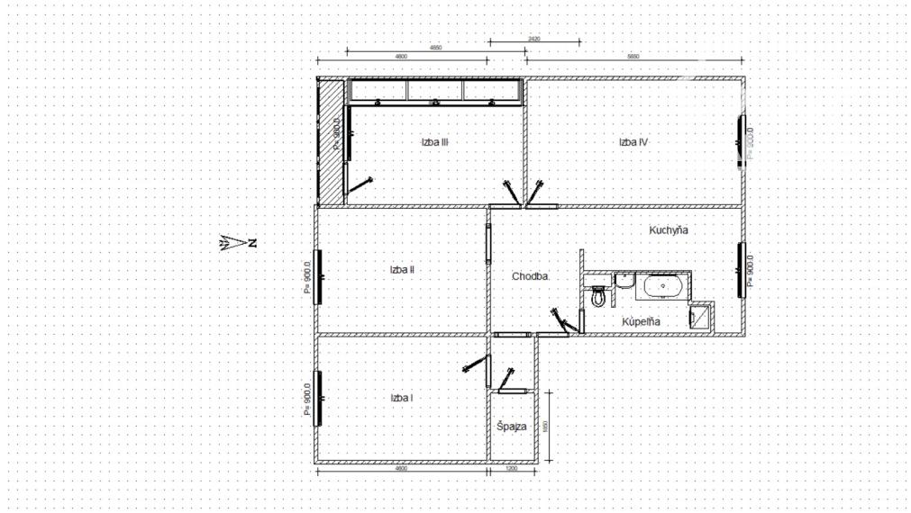 4-izbový byt, 100 m², loggia, Snina – Kukučínova ulica