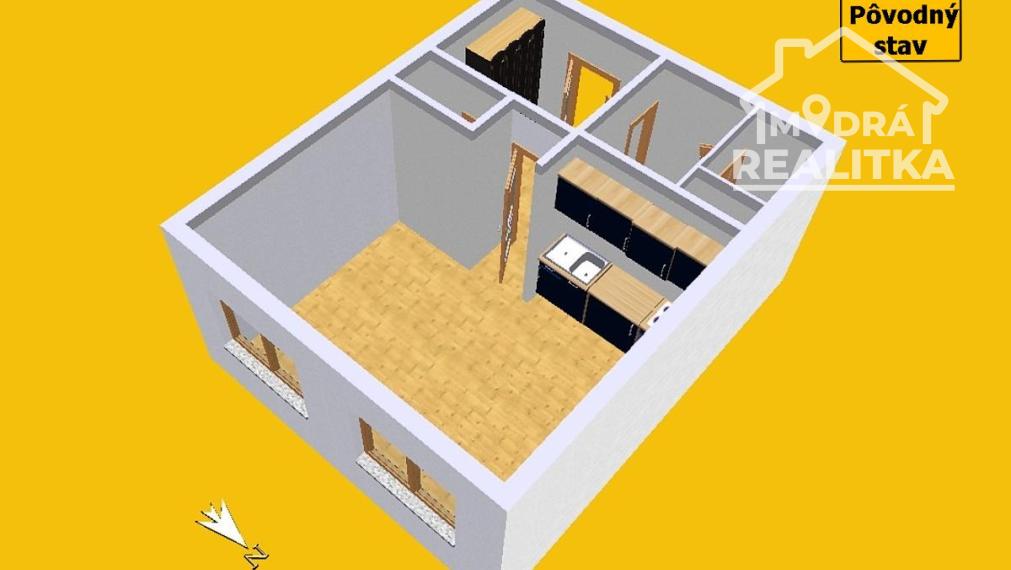 Svetlá garsónka s výhľadom na Laborec a bezbariérovým prístupom (27 m2)