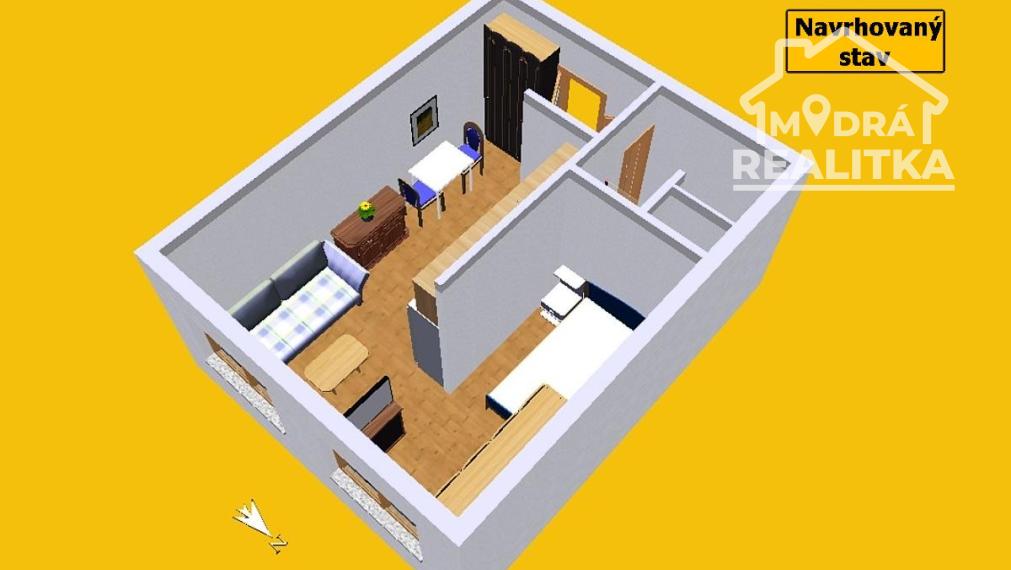 Svetlá garsónka s výhľadom na Laborec a bezbariérovým prístupom (27 m2)