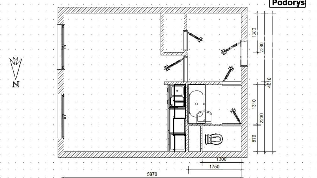 Svetlá garsónka s výhľadom na Laborec a bezbariérovým prístupom (27 m2)