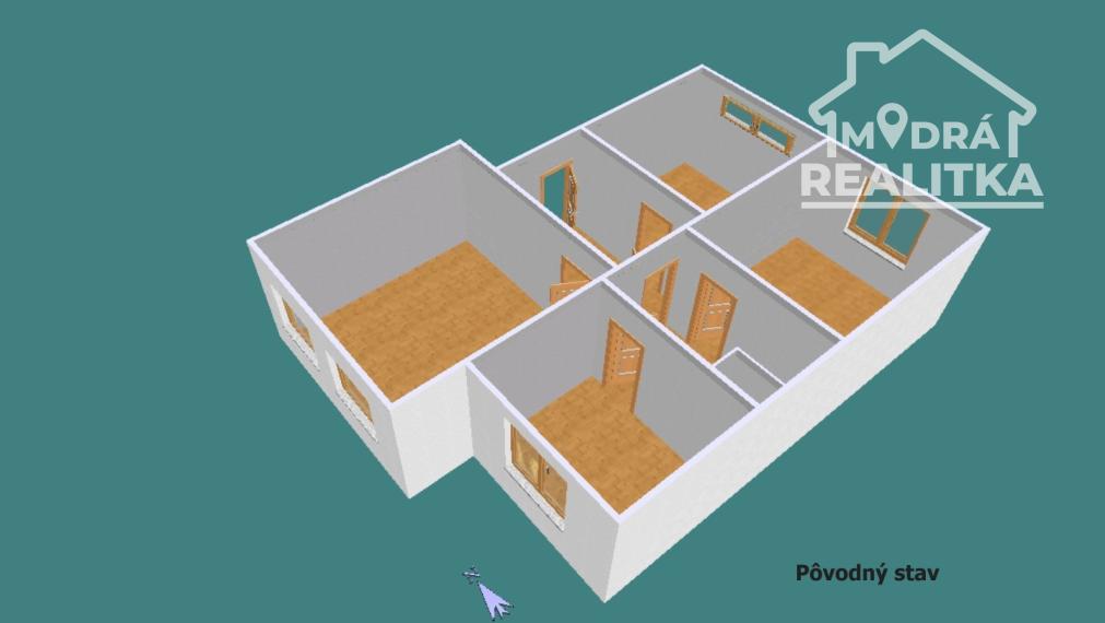 Priestranný 2-iz byt (72 m²) s potenciálom na 3 iz.