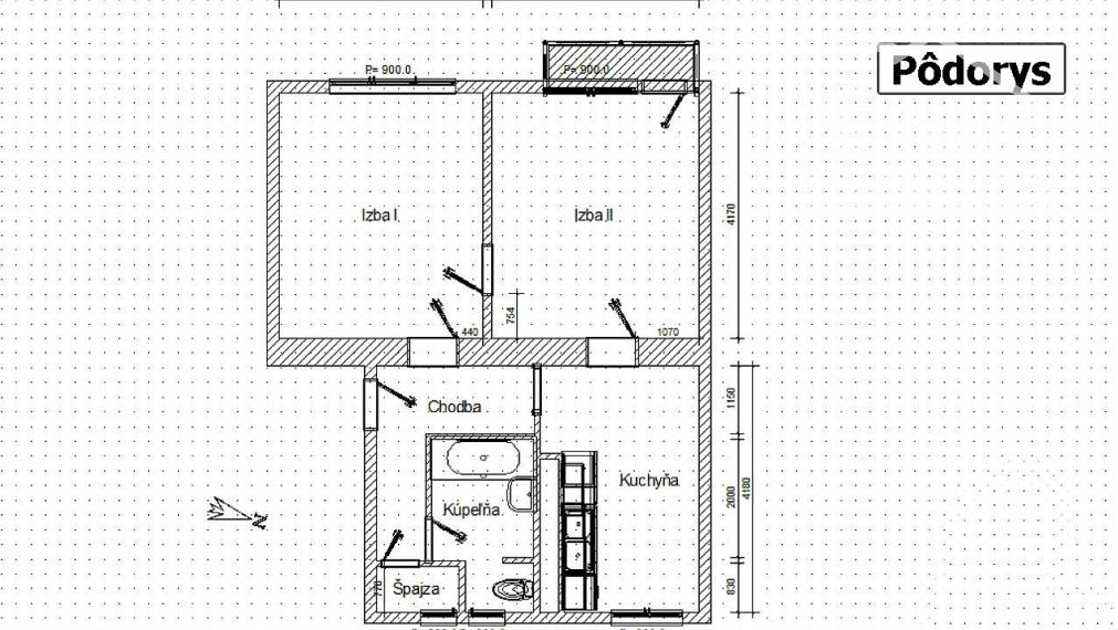 NA PREDAJ: 2-izbový byt s balkónom na Sídlisku I – ideálny na rekonštrukciu