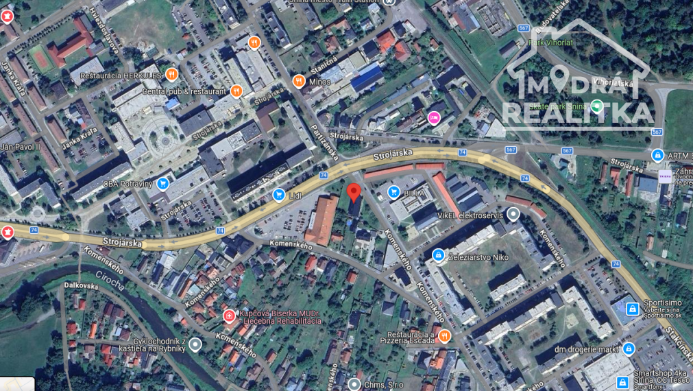 Prenájom obchodných / kancelárskych priestorov v atraktívnej lokalite – Snina