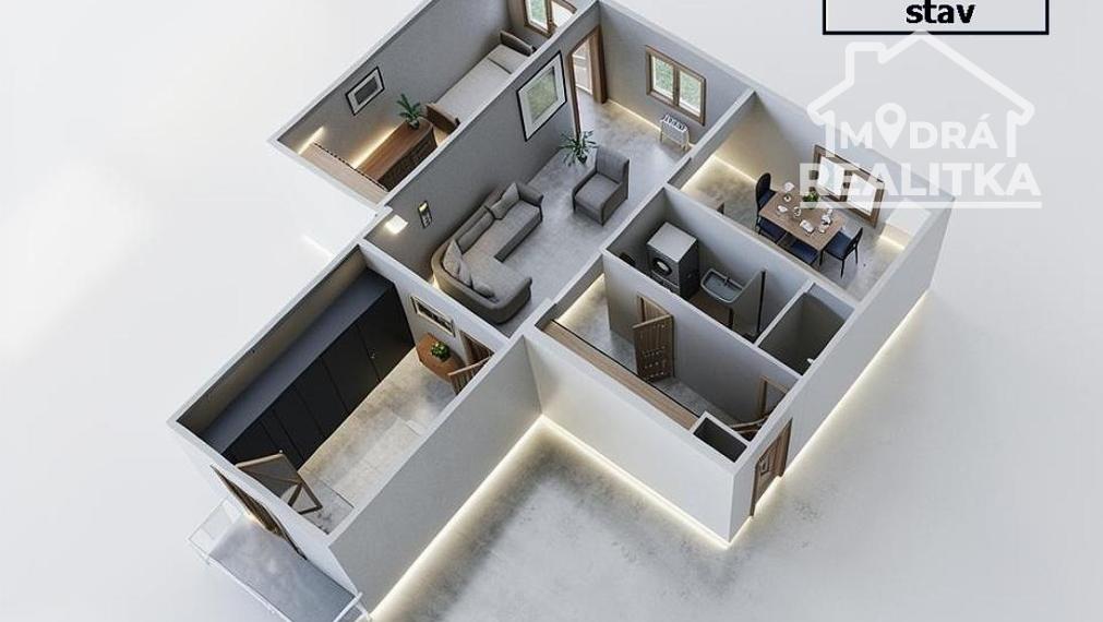 3-IZBOVÝ BYT 71 m² S BALKÓNOM A PIVNICOU – V Centre HUMENNÉHO